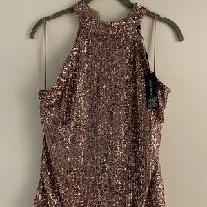 Shimmery Rose gold top